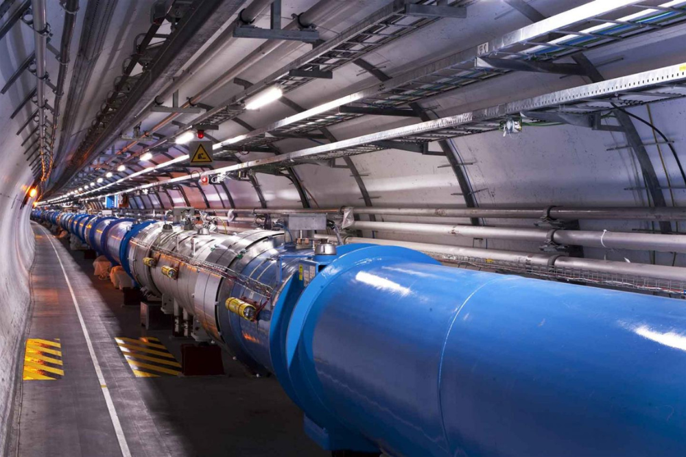 Photo. Picture of the particle aceelerator at CERN in Switzerland.