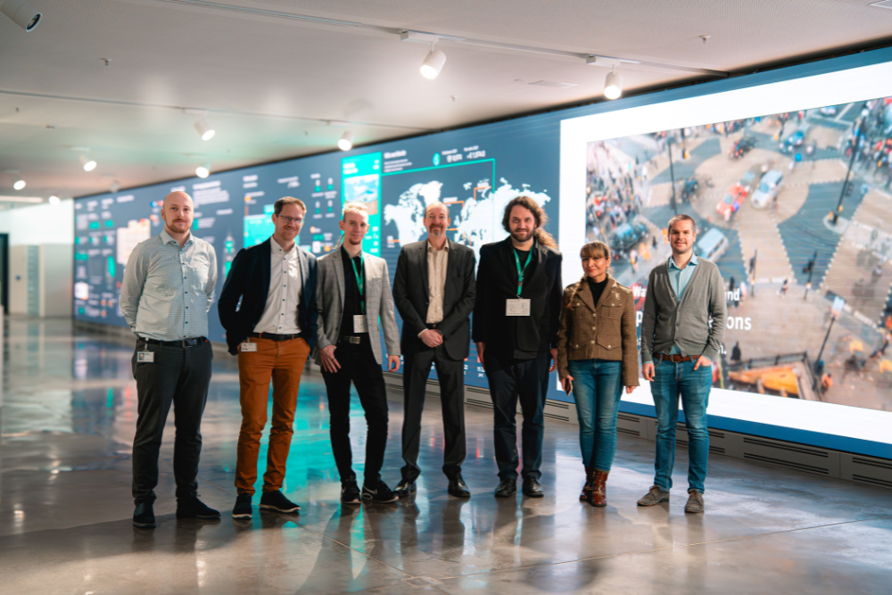 Photo. Group Picture at the Wilo building in Dortmund.